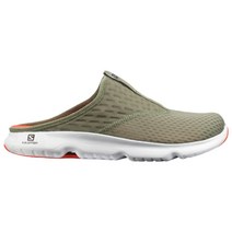 국내매장판 살로몬 남성 슬리퍼 RX 슬라이드 5.0_(SBBPF)_Deep Lichen Green/White/CHERRY TOMATO