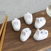 퓨전일식집 특이한 귀여운 토끼 젓가락받침 부엌용품 테이블식기 기프트 디자인소품