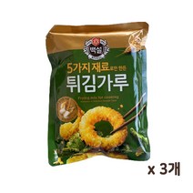 백설 5가지 자연에서 얻은 재료 튀김가루 350g, 3개