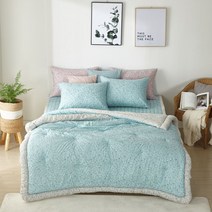 이불 더크린 몽슈슈 면모달 차렵이불 Q블루 _ 230120EA