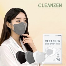 클린젠 새부리형 마스크 KF94 대형 50매 (10매입), KF94 블랙 (10매입) 50매