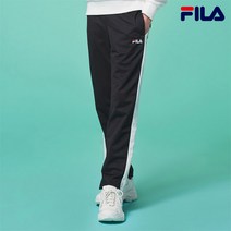 휠라 본사 직영 [FILA] 헤리티지 화이트 배색 트랙 팬츠 FS2FPC1107X_BLK