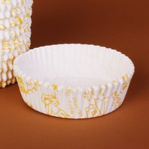 원형트레이 페트컵 100매입 (노란 전원풍경 8.5x3) 브라우니틀 /마들렌 파이만들기