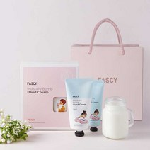 FASCY 수분폭탄 핸드크림 바이올렛 80ml+40ml 2종세트, 딸기