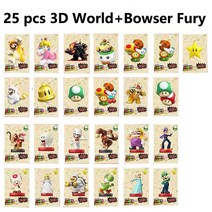 닌텐도 호환 슈퍼 스매시 브라더스 amxxbo 카드 ns 스위치 용 궁극적 인 amibo 88 개, [09] 25 pcs 3D World