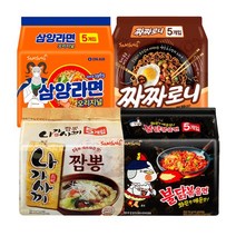 삼양봉지(삼양라면+불닭볶음+짜짜로니+나가사끼)각5입원산지: 상세설명참조