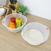 두바이_미니샵_inomata 야채 물빠짐 채반 믹싱볼 바가지 빠짐 채바가지 쌀소쿠리 채망 주방 씻는++mingpin*