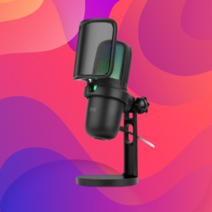 브리츠 방송용 USB 콘덴서 마이크 유튜브 스탠드 RGB 게이밍 마이크, BZ-UM20RGB