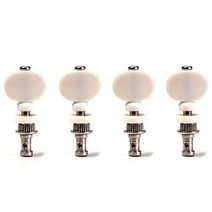 4pcs 문자열 튜닝 페그 키 튜너 우쿨렐레 마찰 부품 기계 머리 핀 세트 플라스틱 단추 크롬, [01] White