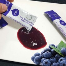 국내산 무농약 농축 블루베리 스틱 실속형 벌크포장 30포 무첨가 100% 블루베리 진공저온농축공법 경남 함안 블루베리, 1개