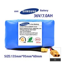 정품 36V 배터리 PACKS6000MAH 6.0AH 충전식 리튬 이온 배터리 전기 셀프 밸런싱 스쿠터 호버 보드 외바퀴 자전거