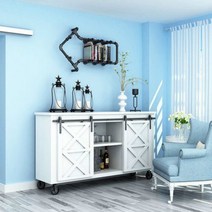 미닫이문레일 슬라이딩도어행거 폴딩 문설치 나무 부속 현관이중문 문짝제작 베란다창고문 시공 집문교체 미니 더블 찬장 목재 슬라이딩 캐비닛 헛간 도어 하드웨어 창 셔터 트랙 롤러 세트, 3.70 inch track kit