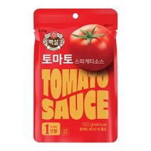 CJ제일제당 저녁메뉴추천 백설 토마토 스파게티소스 파스타 요리재료 150g 자취음식 가정간편식, 5개