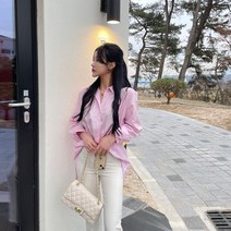 [rosabel] 심플 언발란스 루즈핏 뒷트임 블라우스 셔츠 3color 무배