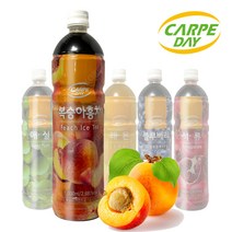 까르페 복숭아홍차 1000ml X 12개(1박스) 액상 과일 음료 아이스티 원액