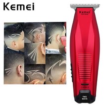 클리퍼 남자바리깡 이발기 바리캉 Kemei 남성 전문 무선 헤어 이 대머리 수염 트리머 정밀 모 링 DIY 이발 484EA 7, 단일옵션