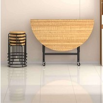 중식당 이동식 턴테이블 대형 원판 회전식 탁자 1.8m, 1.6m 블랙호두 + 1.1m 턴테이블