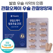 식약처 인증 관절오케이 20E 발효우슬 관절 국내산 두충 당귀 참당귀 우슬 우슬등 복합물 추출물 골 관절 고관절 무릎 뻣뻣함 개선 우슬 환 정 캡슐 건강 기능 식품, 2박스, 60정