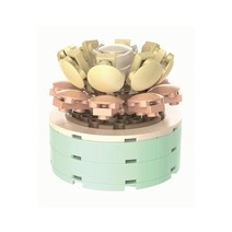 퍼즐피플 호환레고 다육이 꽃 꽃다발 시리즈, 미니다육 오렌지먼로