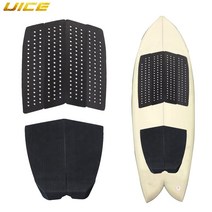 6 조각 서핑 데크 트랙션 패드 프리미엄 eva 테일 키커 3m 접착제 보드 용 longboard shortboard fish skimboard, 세트 D