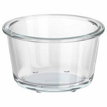 이케아 IKEA 보관용기 600ml 원형 지름14cm 내열유리, 1개