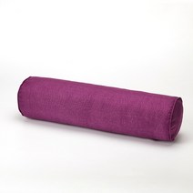 머리 받침 베개 침대 의자 자동차 좌석 등받이 코튼 린넨 목 수면 베개긴 라운드 출산, 05 20x120cm, 13 purple