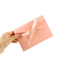 리본 컬러 봉투 1p 청첩장 돌잔치 경조사 상품권 감사 봉투, GS0700381G실버1P