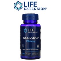 라이프 익스텐션 Sea Iodine 1000mcg 60캡슐 씨 아이오딘