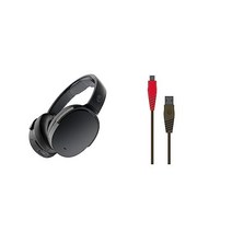 Skullcandy Hesh ANC, 헤드폰 + 케이블 - 1.2m(4피트), 트루 블랙, 트루 블랙_헤드폰 + 케이블 - 1.2m(4피트)
