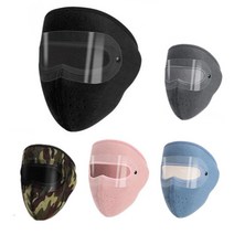 보온 방한 두건 마스크 바라클라바 습기방지 탈부착형, A-블랙, 본상품