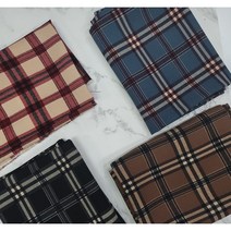원단킹 대폭 울도비 원단 로열체크 4종 (8107047), 모카브라운