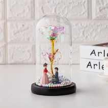 팀메이커 홀로그램 LED 로맨틱 무드등 인테리어 생일 선물 기념일, 홀로그램 장미 프로포즈