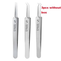 독일 초 미세 No. 5 셀 여드름 클립 족집게 뷰티 살롱 특수 긁기 및 폐쇄 유물 바늘 도구, 3PCS