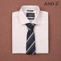 지오지아 앤드지 솔리드 베이지 세미 와이드 카라 셔츠 넥타이 SET