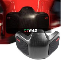 2022 두카티 panigale v4sr streetfighter v4 2018-2023 탄소 섬유 인상 연료 탱크 커버 열 실드 보호 애드온 탱크, 없음