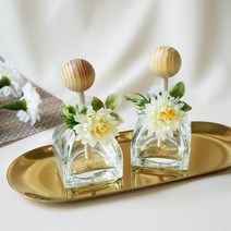 차량용 디퓨저 자동차 플라워 방향제 시리즈 고급 새차 선물, 소국(화이트), 불가리안로즈