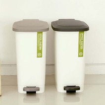 M직사각 페달 휴지통 17L 분리수거함 청소용품