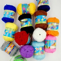 스며든몰 유치원 초등학교 방과후 아크릴사100 45g 뜨개질 교재용 학용품, 빨강