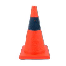 SOCEAN 폴더형 접어보관 비상등 홈 반사판 야간 꼬깔콘-중형 접이식칼라콘 접이식 주차콘 접이식삼각콘 주차금지콘 안전꼬깔콘 폴더꼬갈꼰 주차꼬깔 라바콘 공사현장