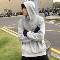 루즈핏 후드티 APMMDD 오이카와 같은스타일 겨울 가을 클래식 맨투맨 남자 드렌드 와이드 솔리드 무지 2953102916