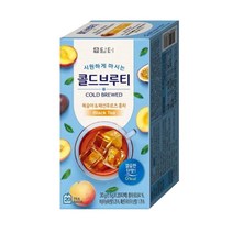 담터 콜드브루티 복숭아패션후르츠 홍차 20T, 11개, 11개