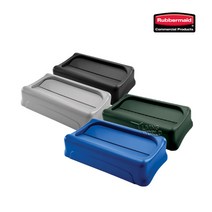 리빙월드 슬림짐휴지통 스윙뚜껑(60L/87L 호환), 녹색