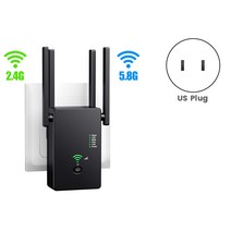 AC1200M 무선 WiFi 라우터 증폭기 5G 24G 미니 신호 리피터 110220V 내구성 듀얼 밴드 플러그, 한개옵션0