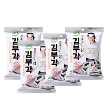 성경김 지도표성경김 김준호랑이김 김부각 45g x 4봉 안주 김스낵