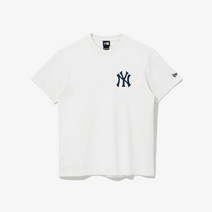 뉴에라 [뉴에라] MLB 헤비 코튼 뉴욕 양키스 티셔츠 오프화이트 13086576