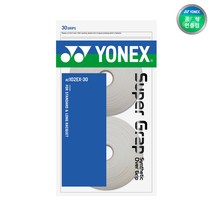 요넥스 정품 롤 그립 AC102EX 30개 화이트 30EA, 화이트 1팩(30EA)