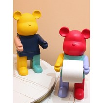 두루마리 인테리어 소품 난폭한 알록달록 걸이 케이스 휴지, B. 레드