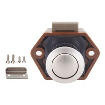 캠핑카 액세서리 부품 지름 20mm 푸시 잠금 RV 캐러밴 보트 서랍 래치 버튼 잠금, BN