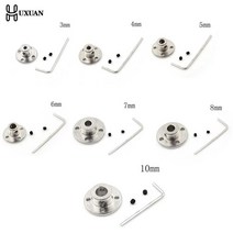 34567810mm R11 리지드 플랜지 커플 링 언 모터 가이드 샤프트 커플러 커넥터 세트 동력 전달 부품 하드웨어, 3mm