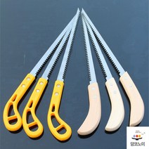 원림전지벌목톱 고강도접이식톱 삼면톱날핸드톱 가정용 작업용 목공 톱 1 + 1 핸드 톱 도구 목공 연귀 왕복 나무 쇠톱 일본어 미니 원형 캠핑 금속 나이프 밴드 컷 퍼즐, Plastic handle